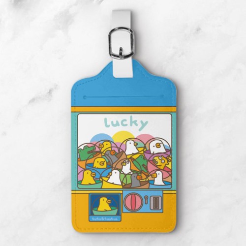 伸縮自如的雞與鴨｜扭蛋 行李牌