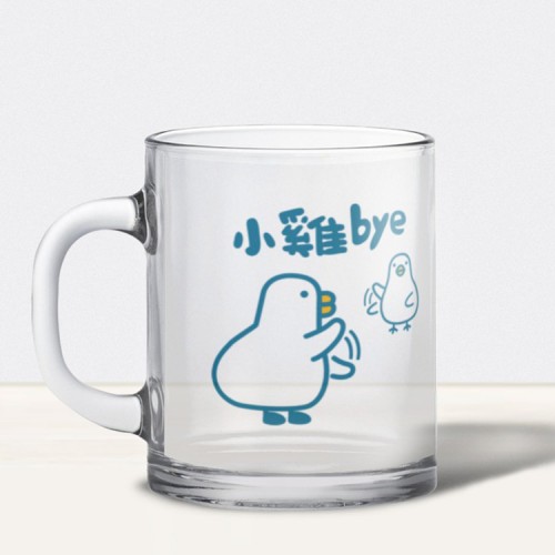 伸縮自如的雞與鴨｜小雞bye 玻璃杯
