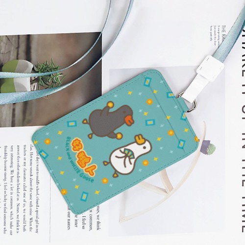 伸縮自如的雞與鴨｜黑白鵝- 好鵝人證件套