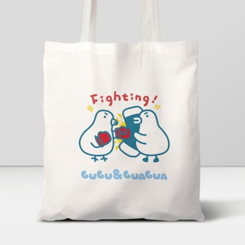伸縮自如的雞與鴨｜FIGHTING 帆布單肩袋
