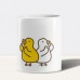 伸縮自如的雞與鴨｜ㄇㄉㄈㄎ 馬克杯陶瓷杯