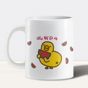 伸縮自如的雞與鴨｜呱我P4 陶瓷杯
