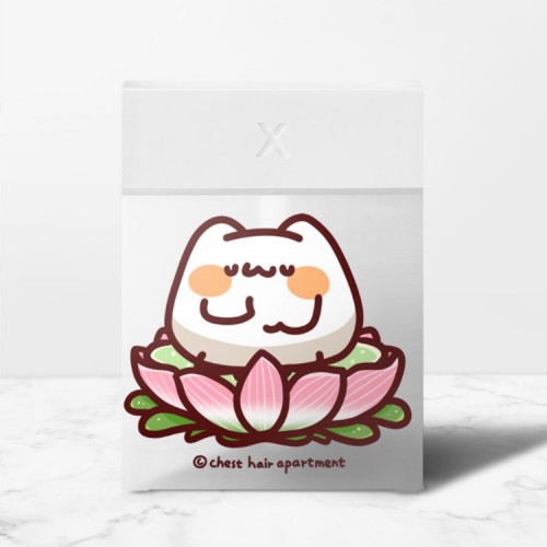 胸毛公寓｜小夜燈加濕器-超度蓮花座喵喵怪